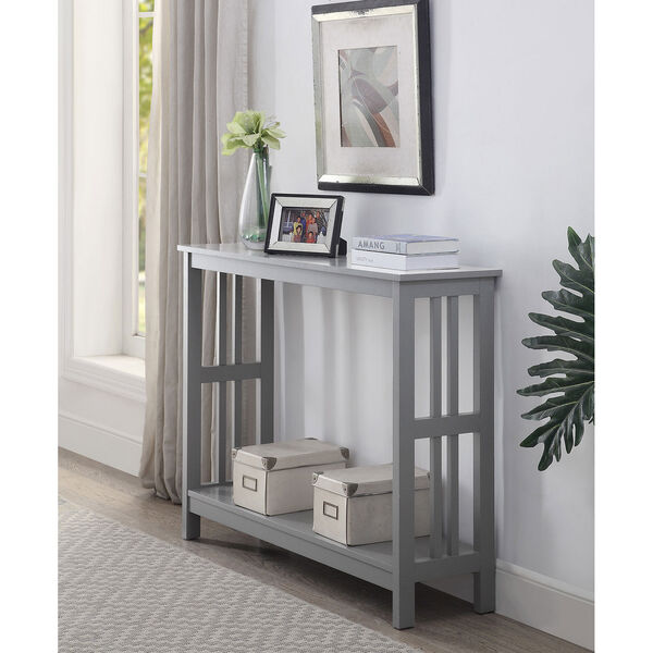Mission Console Table in Gray, image 2