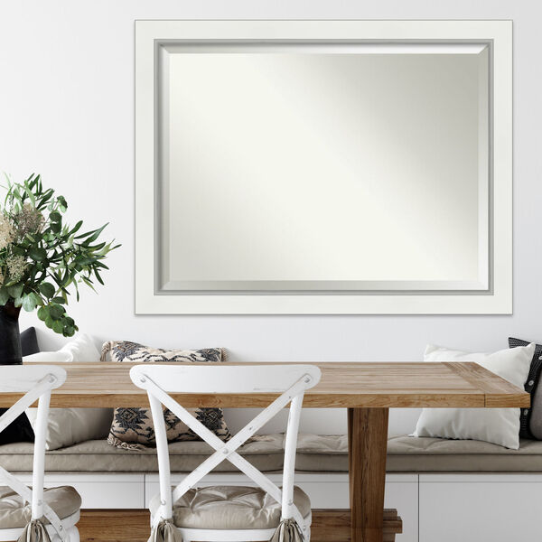 Eva White Silver Wall Mirror, image 5