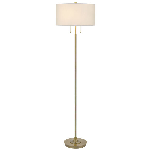 Kendal Antique Brass Two-Light Floor Lamp, image 4