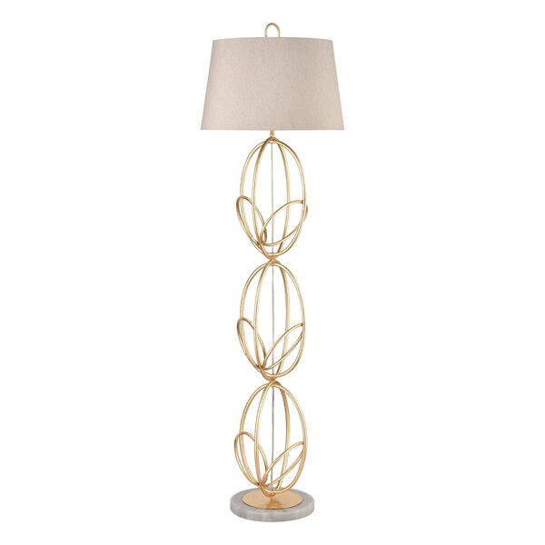 Morely Gold Leaf 63-Inch One-Light Floor Lamp, image 2