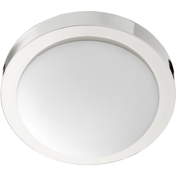 Polished Nickel Two-Light 11-Inch Ceiling Mount, image 1