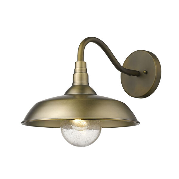 Burry Antique Brass One-Light Outdoor Wall Sconce, image 2