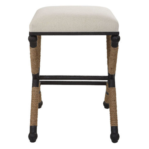 Firth Oatmeal and Natural Counter Stool, image 4