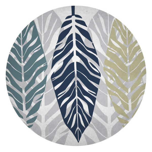 Parchment Leaves I 30 x 30 Inch Circle Wall Decal, image 2