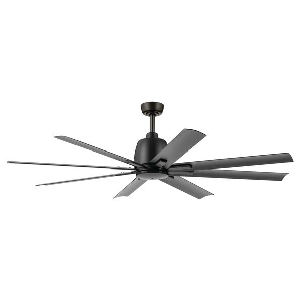 Breda Satin Black 65-Inch Ceiling Fan, image 1