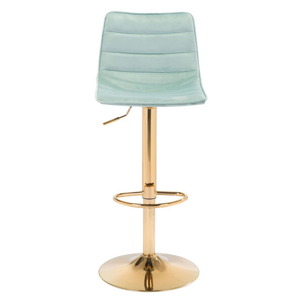 Prima Light Green and Gold Bar Stool, image 4