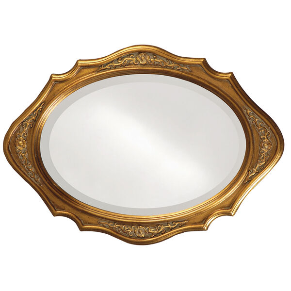 Trafalga Gold Oval Mirror, image 2
