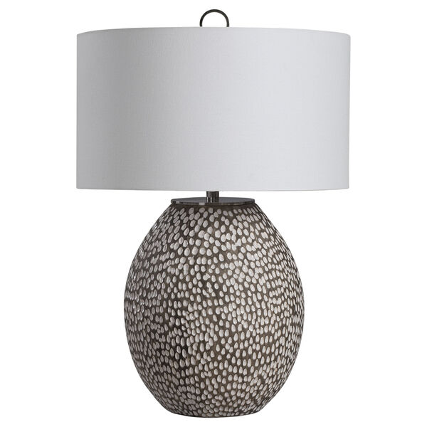 Cyprien Gray and White One-Light Table Lamp, image 4