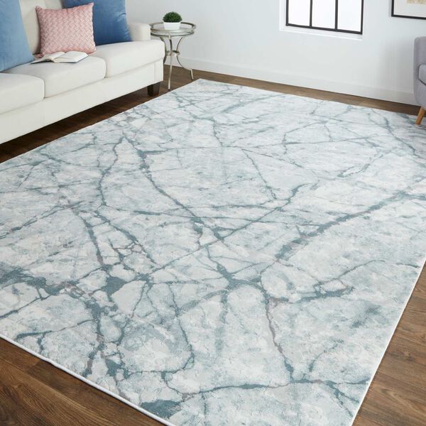 Atwell Blue Gray Ivory Area Rug, image 2