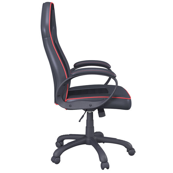 Portland Black Gaming Office Chair with Vegan Leather, image 4