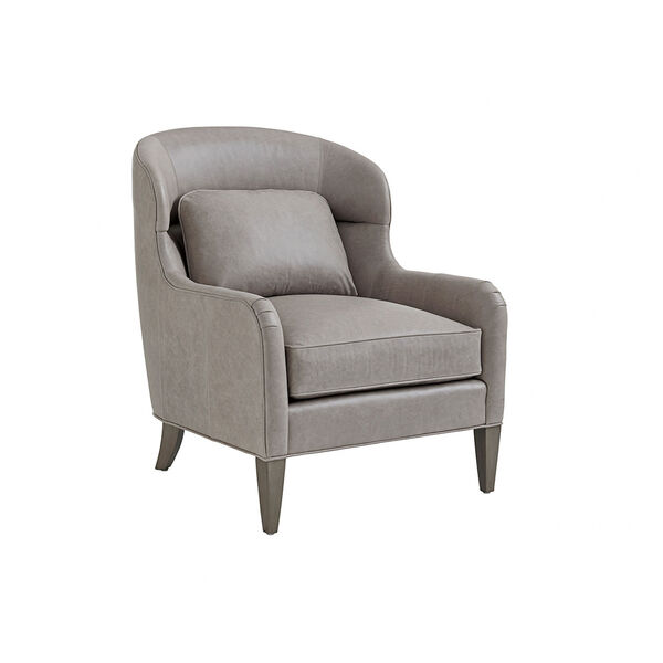 Ariana Gray Chaffery Leather Chair, image 4