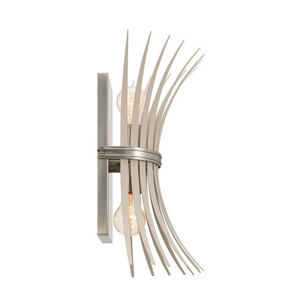 Homestead Greige and Brushed Nickel Two-Light Wall Sconce, image 6