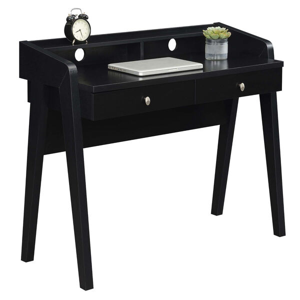 Newport Deluxe Two-Drawer Desk with Shelf, image 3