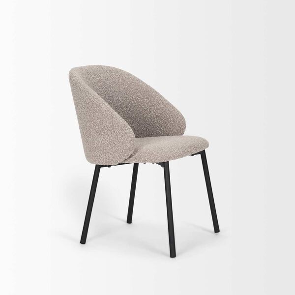 Shannon Taupe Boucle Fabric Dining Chair, image 6