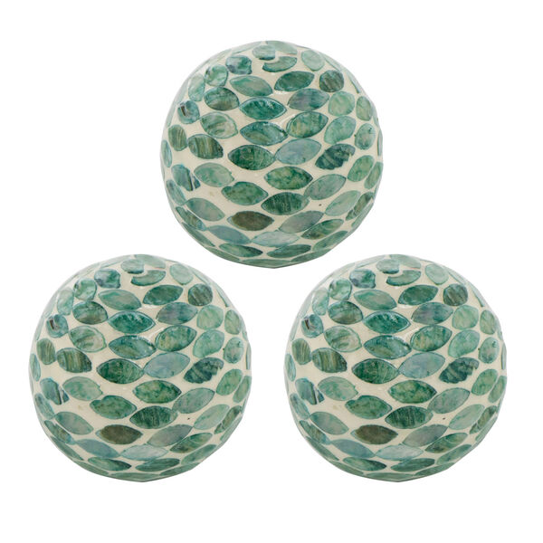 Green Decorative Capiz Ball, image 1