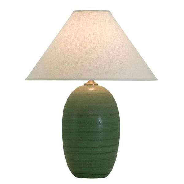 Scatchard Green Matte One-Light Table Lamp, image 1