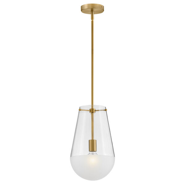 Beck Lacquered Brass One-Light Mini Pendant, image 4