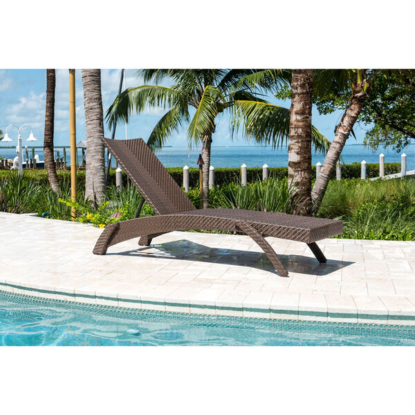 Oasis Java Brown Outdoor Chaise Lounge, image 2