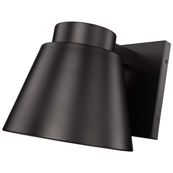 Asher Oil Rubbed Bronze LED Outdoor Wall Sconce with Sandblast Aluminum Shade, image 5