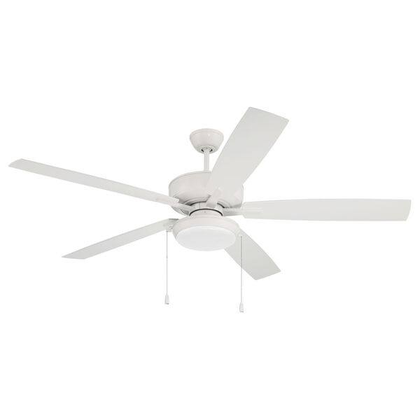 Super Pro White 60-Inch LED Ceiling Fan with Pan Light, image 6