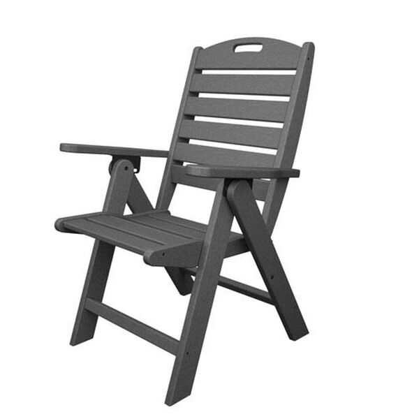 Nautical Slate Grey Highback Chair, image 1