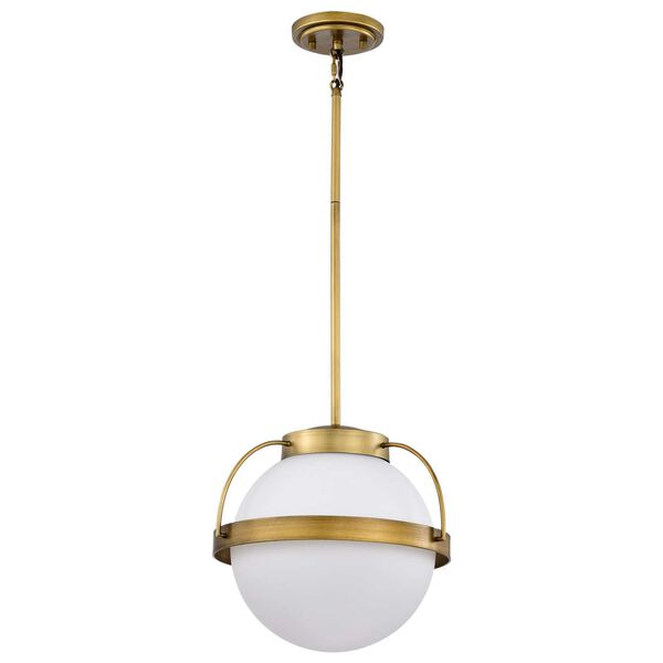 Lakeshore Natural Brass 13-Inch One-Light Pendant, image 1