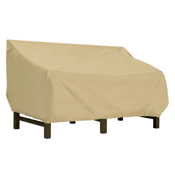 Palm Sand Large Deep Seated Patio Loveseat Cover, image 1