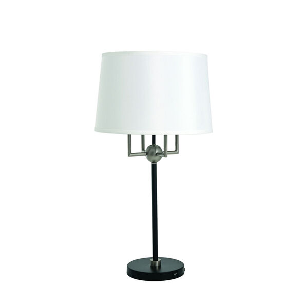 Alpine Black Satin Nickel 30-Inch Four-Light Table Lamp, image 1