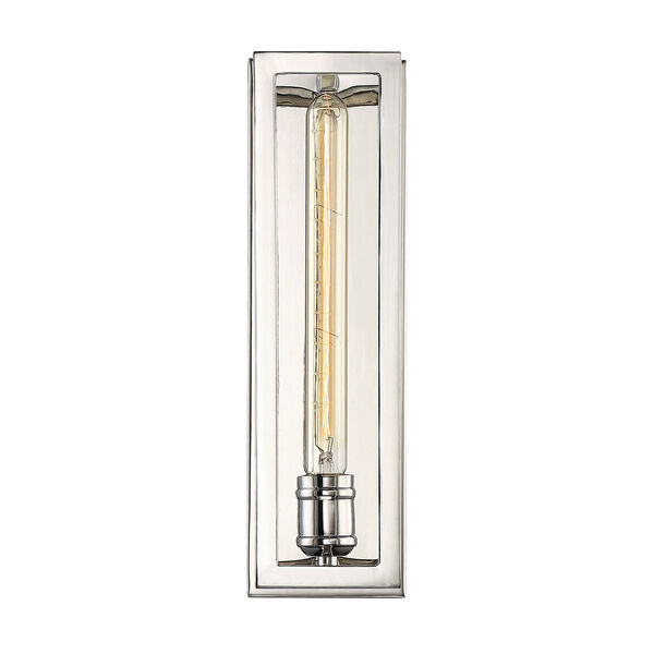 Clifton Polished Nickel One-Light Wall Sconce, image 1