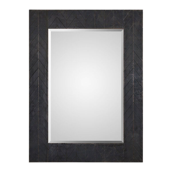 Caprione Rectangluar Oxidized Dark Copper Mirror, image 2