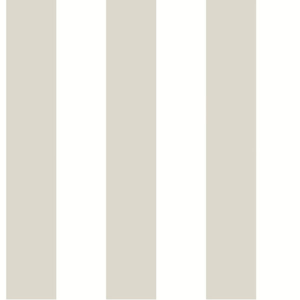Waters Edge Cream Awning Stripe Pre Pasted Wallpaper, image 2