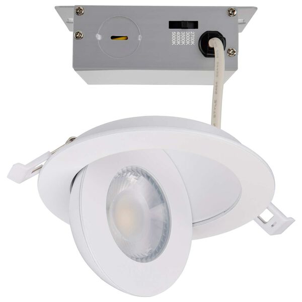 White Round LED Recessed Light, image 1