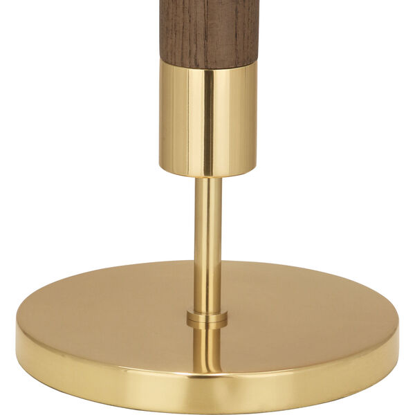 Dexter Modern Brass Two-Light Table Lamp With Oyster Linen Shade, image 3