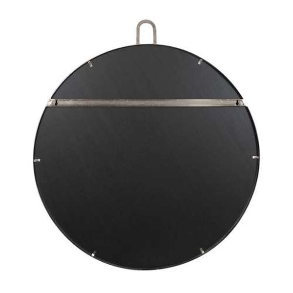 Stopwatch Brushed Nickel Round Accent Mirror, image 4