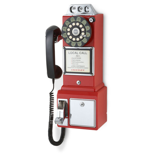 1950s Red Payphone, image 3