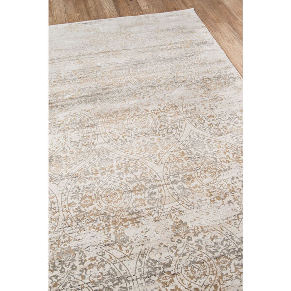 Juliet Ivory Distressed Rectangular: 7 Ft. 6 In. x 9 Ft. 6 In. Rug, image 3