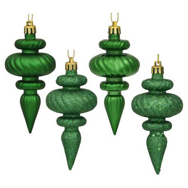 Green 4 Finish Finial Ornament 100mm, image 1