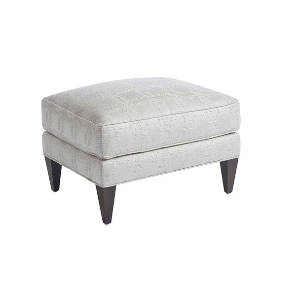 Upholstery White Belmont Ottoman, image 1