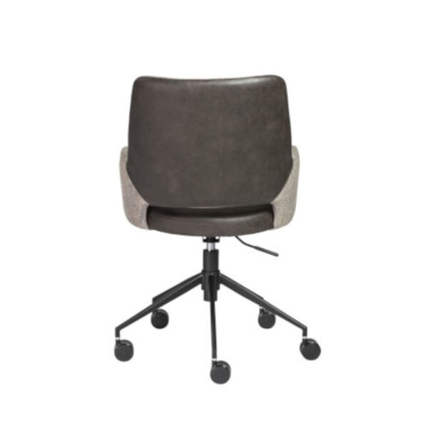 Emerson Light Gray and Dark Gray Leatherette Tilt Office Chair, image 4
