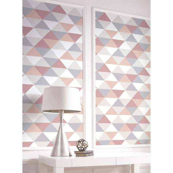 NextWall Mod Triangles Peel and Stick Wallpaper, image 1