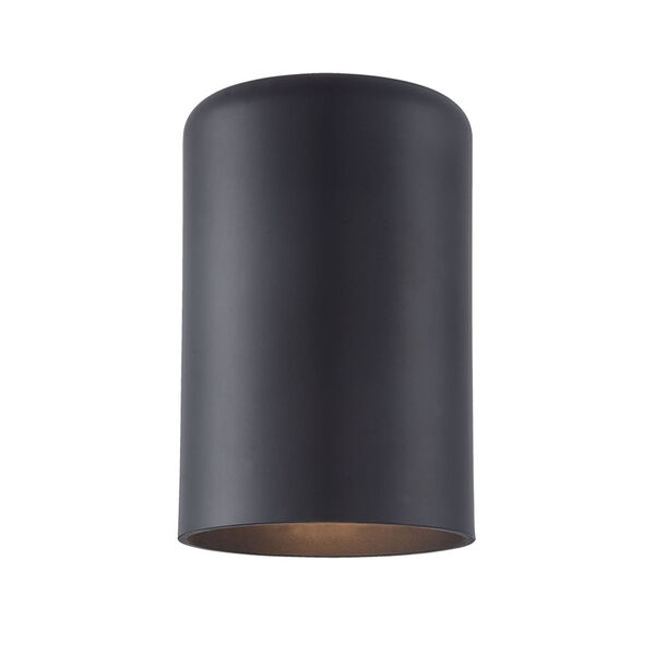 Matte Black Six-Inch One-Light Outdoor Wall Mount, image 1