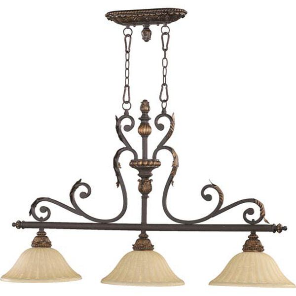Westchester Brown 45-Inch Three-Light Pendant, image 1