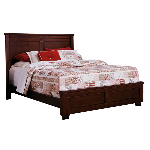 Diego Espresso Pine Queen Complete Bed, image 1