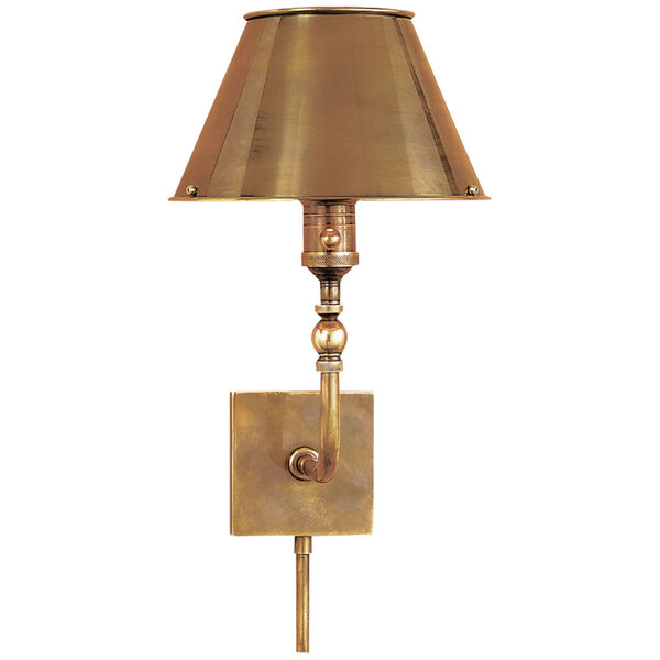 Swivel Head Wall Lamp in Hand-Rubbed Antique Brass by Studio VC, image 1