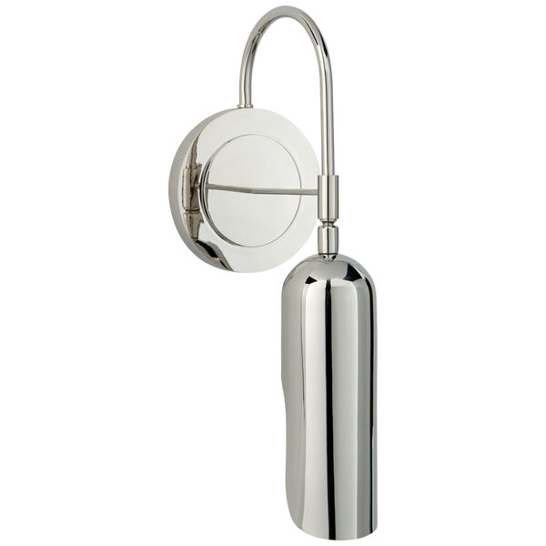 Lucien Functional Wall Light in Polished Nickel by Kelly Wearstler, image 1