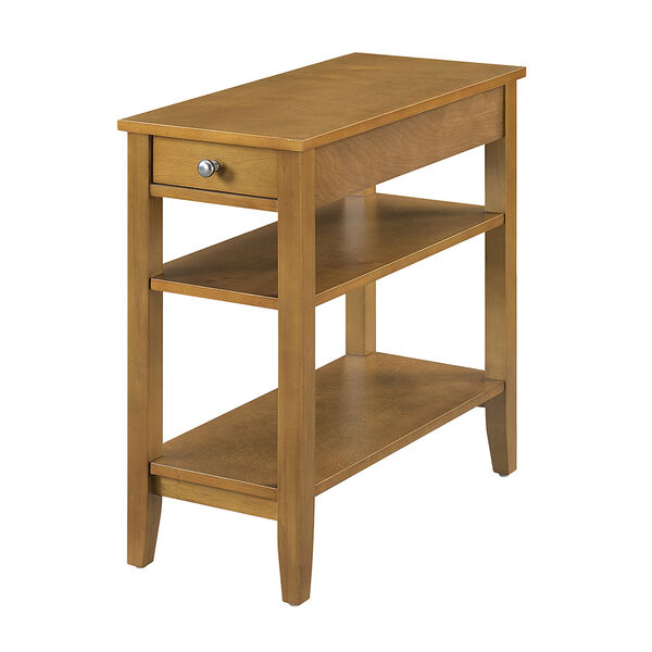 American Heritage Three Tier End Table with Drawer, image 1