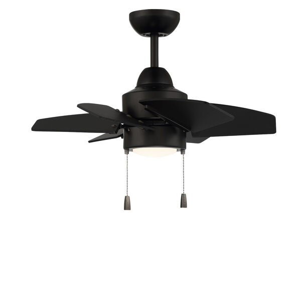 Propel II Flat Black 24-Inch LED Ceiling Fan, image 2
