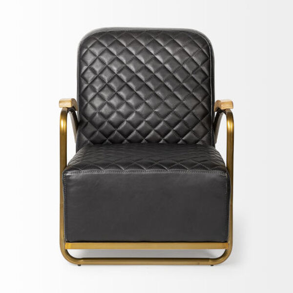 Horace I Black and Gold Accent Chair, image 2