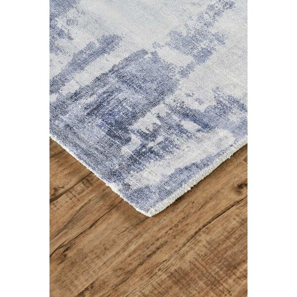 Emory Luxury Glam Abstract Blue Gray Ivory Area Rug, image 4