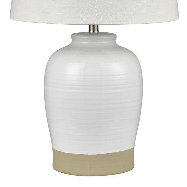 Peli White and Gray 28-Inch One-Light Table Lamp, image 5